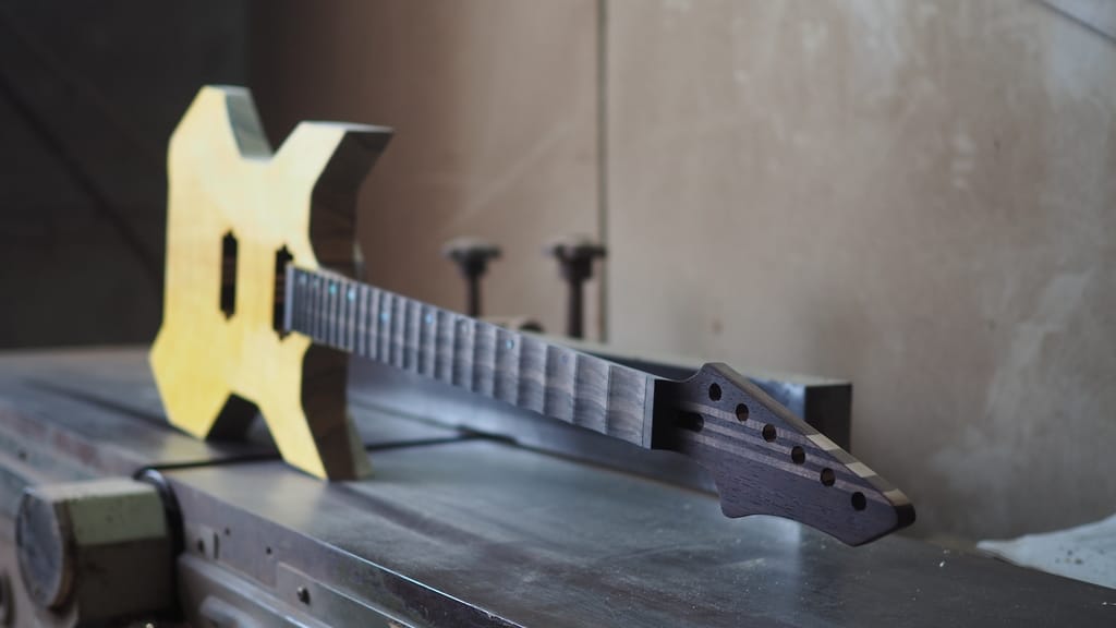 halo replacement guitar neck custom headstock shape